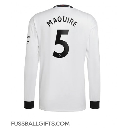 Manchester United Harry Maguire #5 Fußballbekleidung Auswärtstrikot 2022-23 Langarm